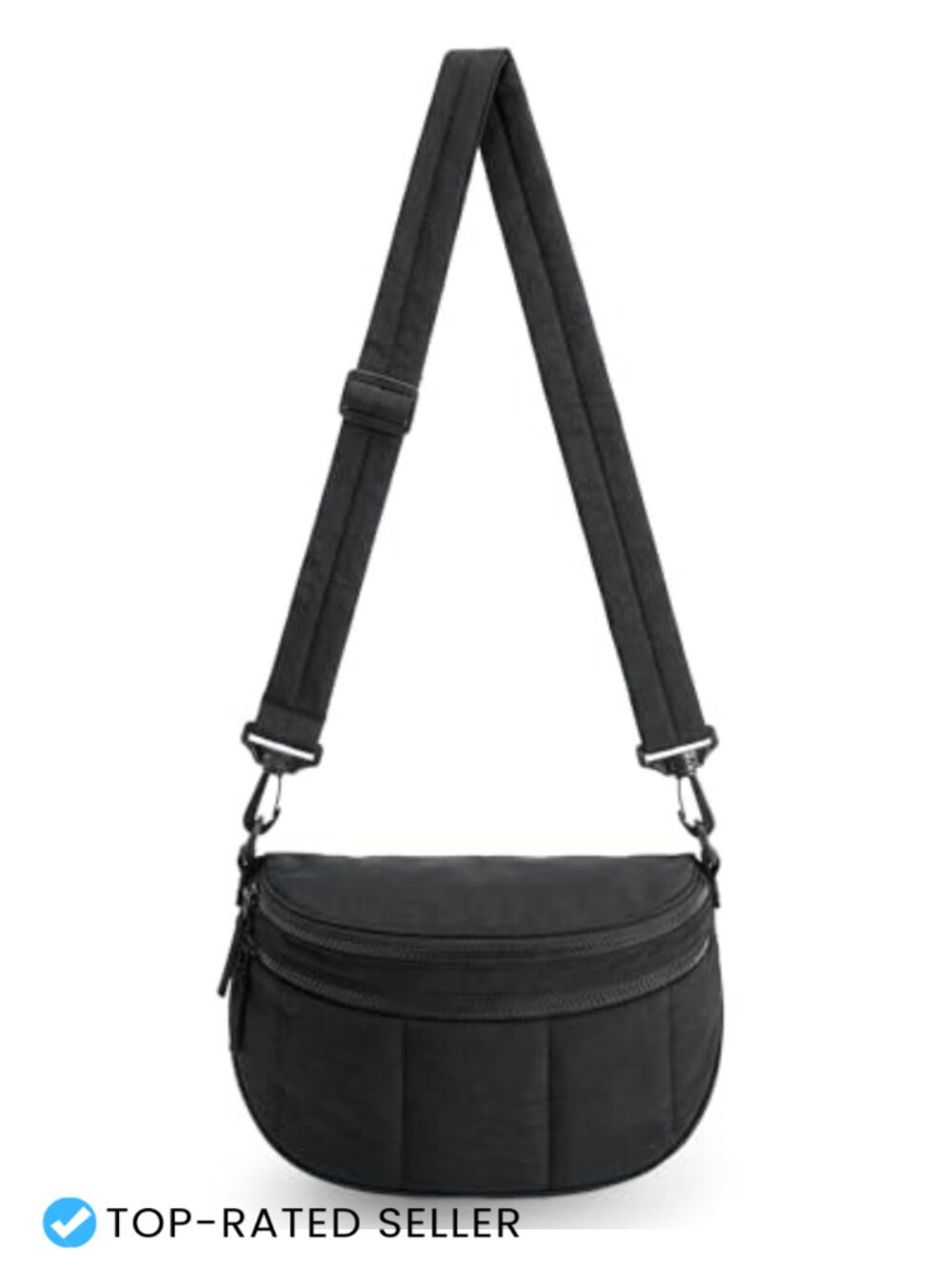 BAGSMART Puffer Crossbody Bag Lightweight Travel Purse Multi-Pocket